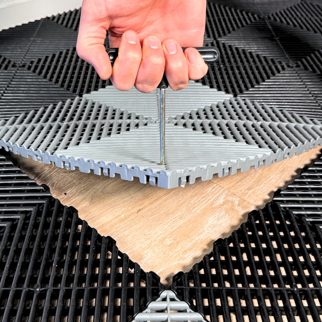 Bodenöffner Haken für offene Klickfliesen