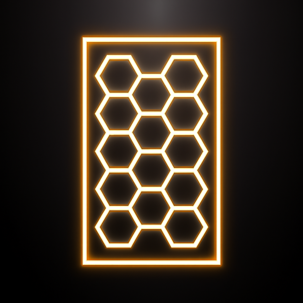 LED Deckenbeleuchtung Hexagon 4500k Warmweiß