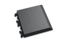 PVC Klickfliese Ecke Invisible Leder-Optik
