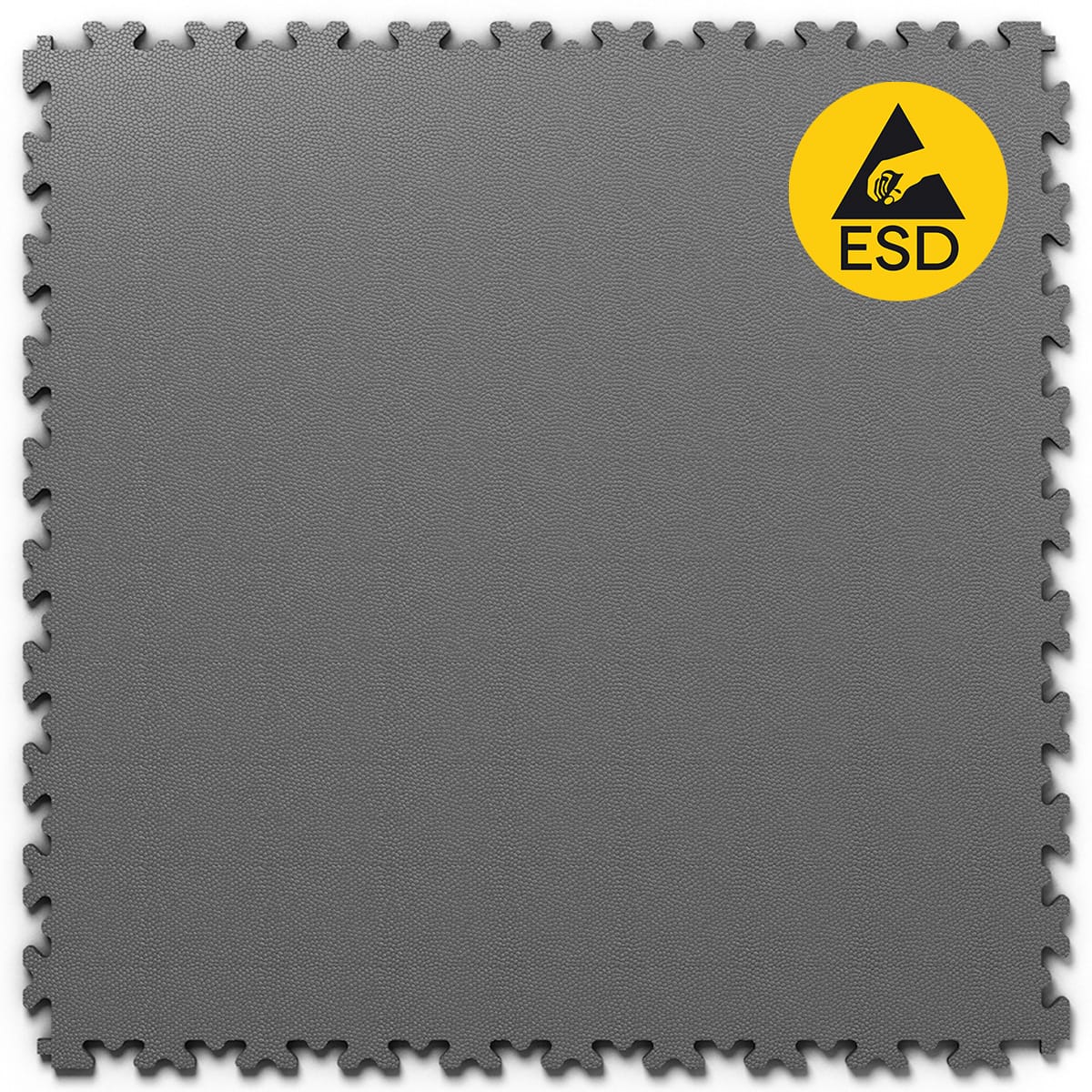 PVC Klickfliese INDUSTRY ESD Leder-Optik 7mm für industriellen Einsatz - Anti-Rutsch-Profil