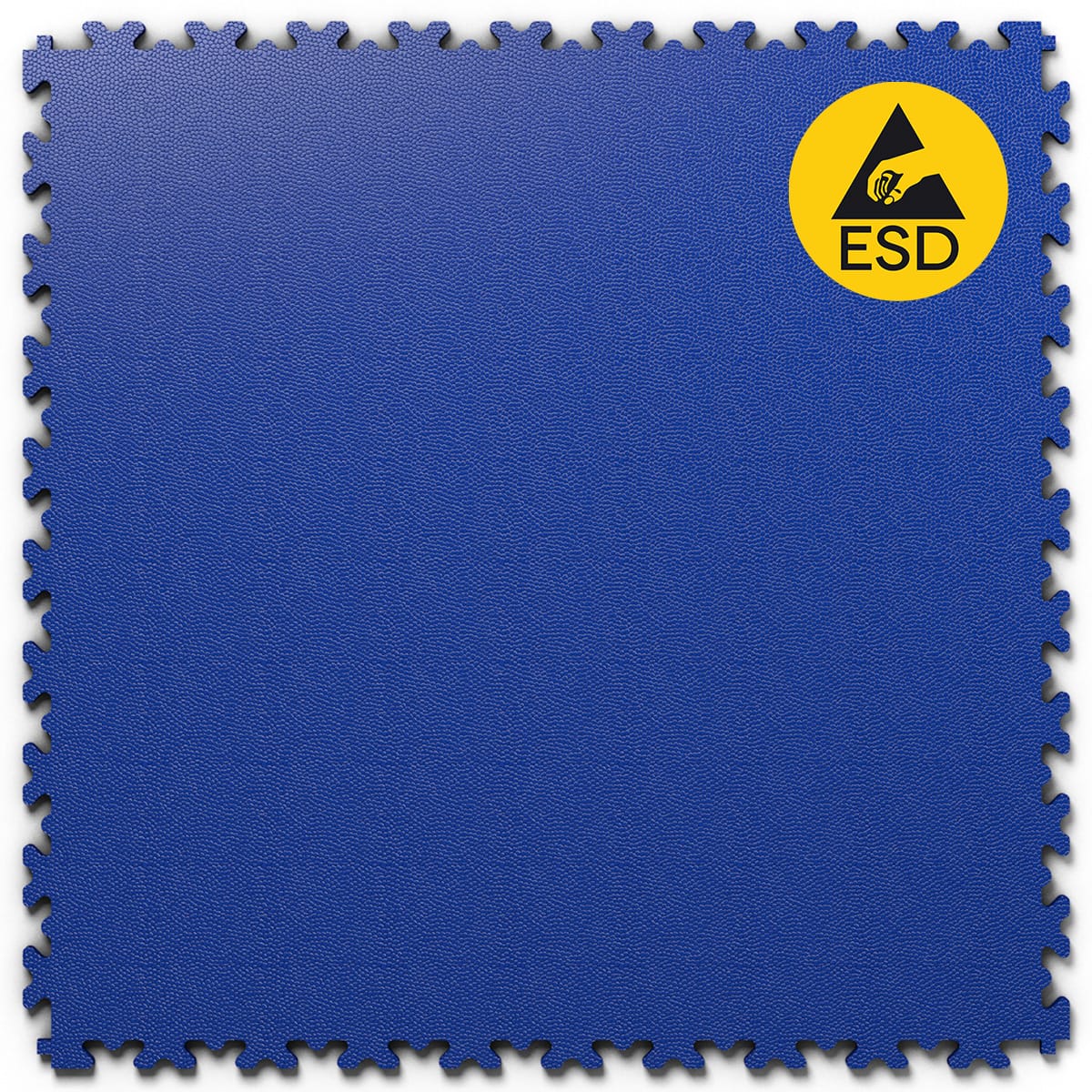 PVC Klickfliese INDUSTRY ESD Leder-Optik 7mm für industriellen Einsatz - Anti-Rutsch-Profil