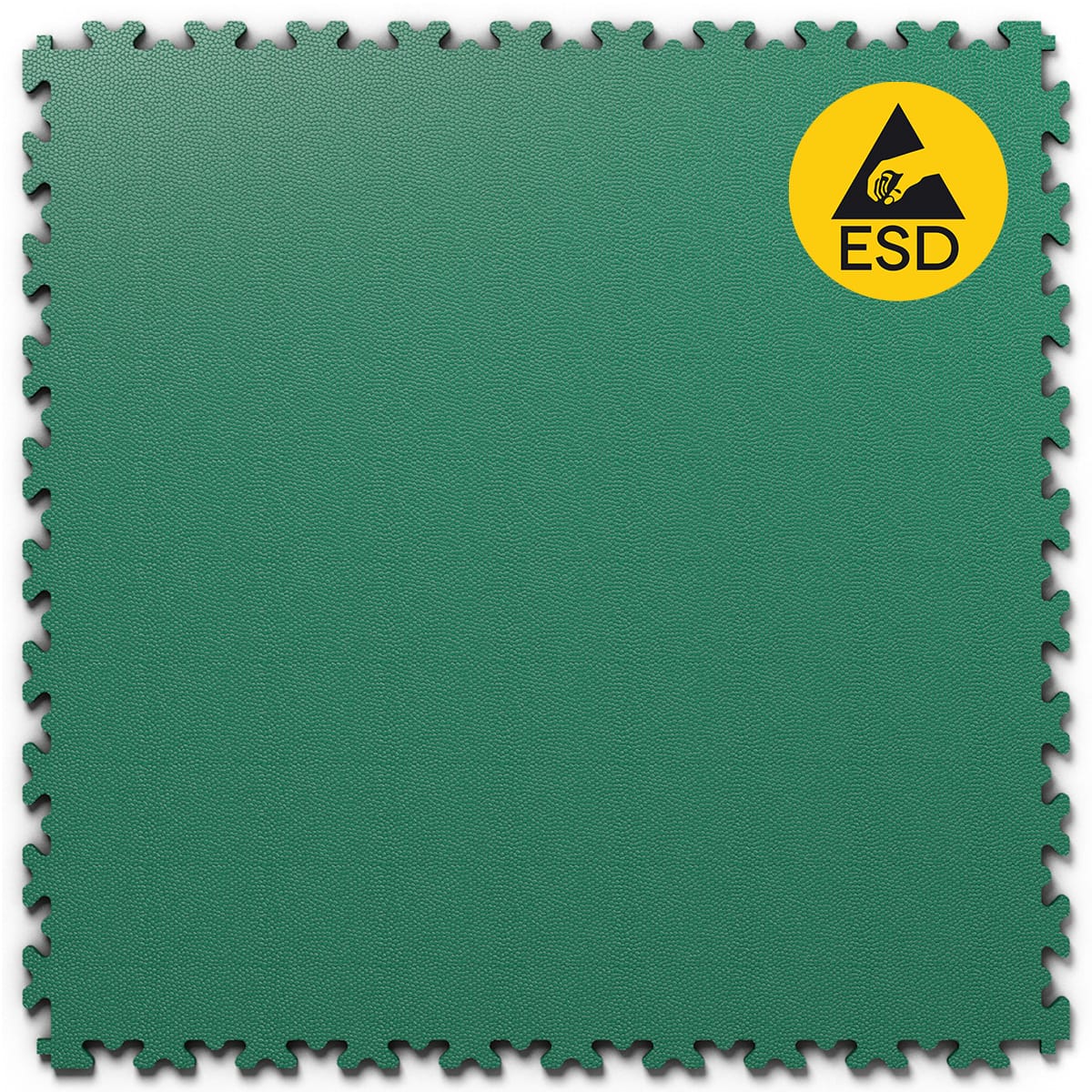 PVC Klickfliese INDUSTRY ESD Leder-Optik 7mm für industriellen Einsatz - Anti-Rutsch-Profil