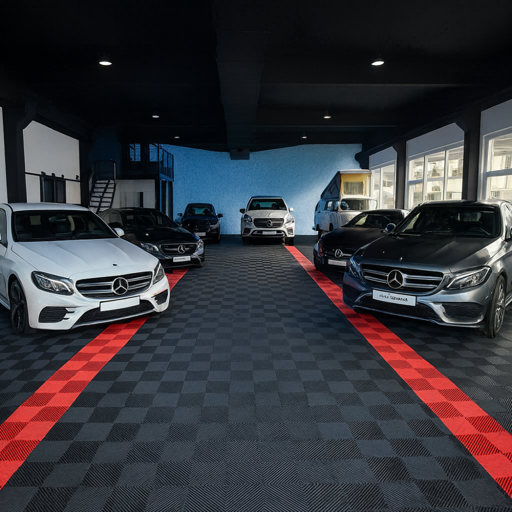 GRID click tiles for garage, workshop and much more