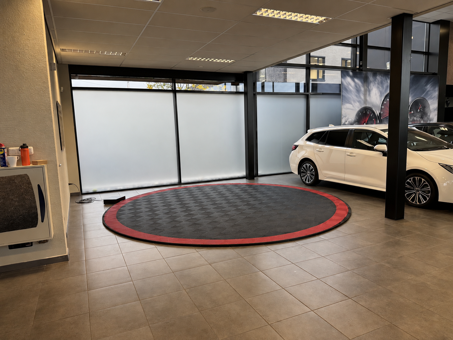 Auto Drehscheibe ultraflach für Showroom, Autohaus etc.