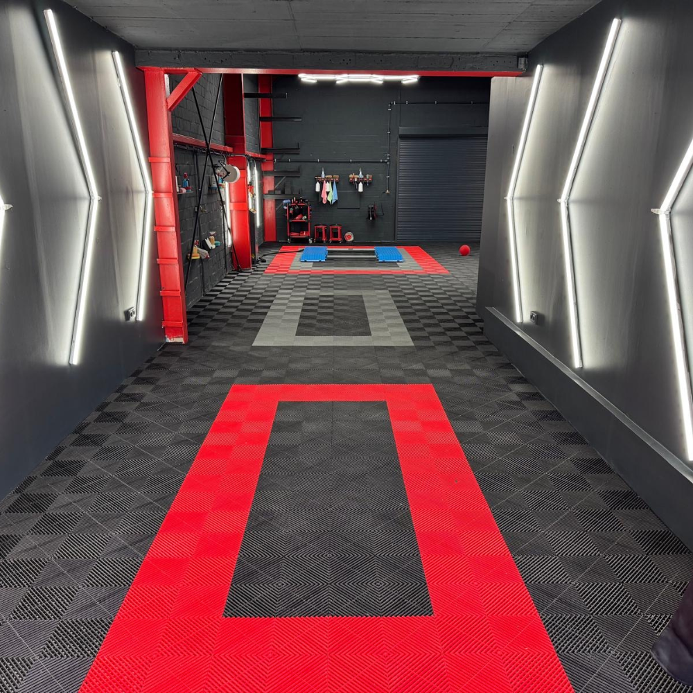 Klickfliesen GRID für Garage, Werkstatt und vieles mehr