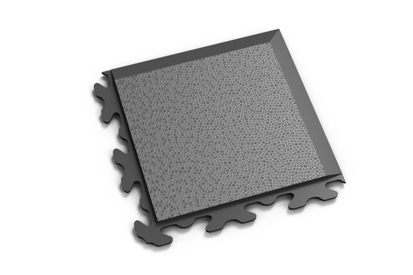 PVC Klickfliese Ecke Invisible Leder-Optik