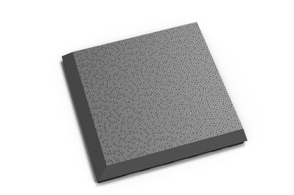 PVC Klickfliese Ecke Invisible Leder-Optik