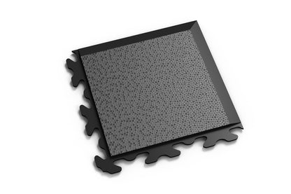 PVC Klickfliese Ecke Invisible Leder-Optik