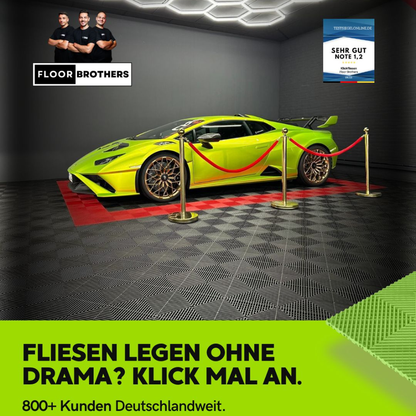 Klickfliesen GRID für Garage, Werkstatt und vieles mehr