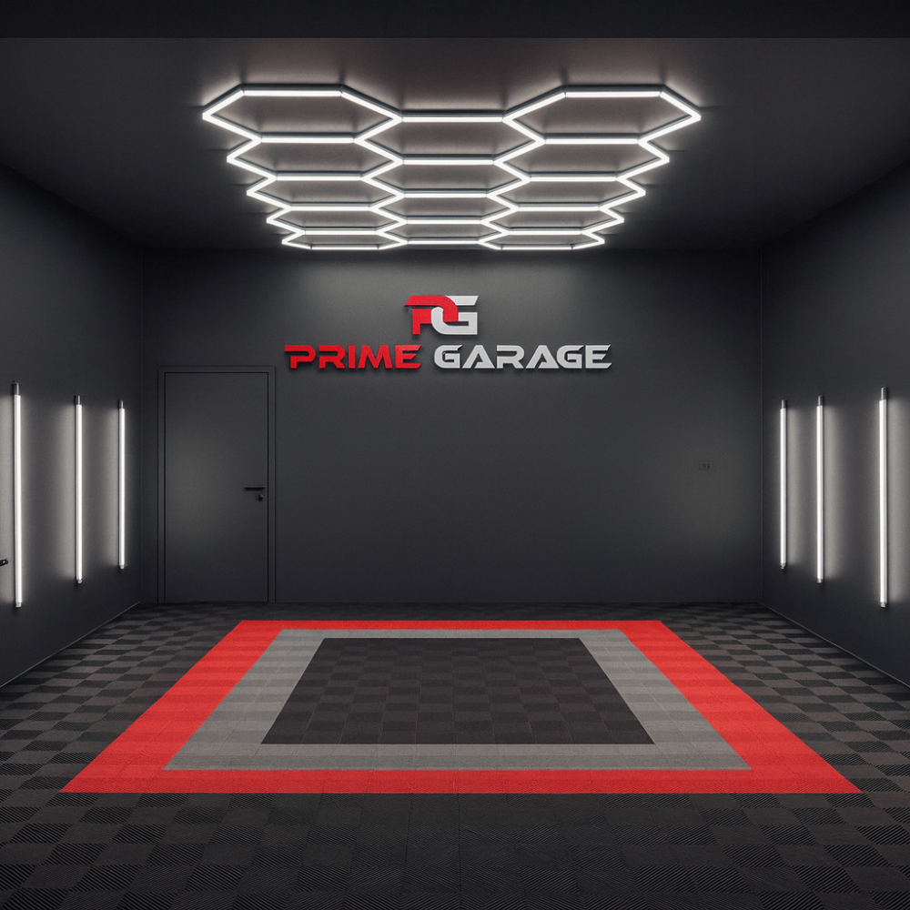 Klickfliesen GRID (belüftet) für Garage, Werkstatt und vieles mehr