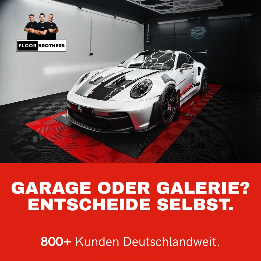 Klickfliesen GRID für Garage, Werkstatt und vieles mehr