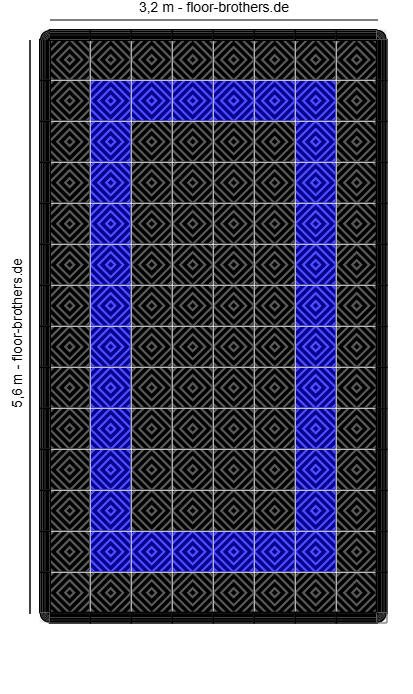 Highlightflächen in 5,6 x 3,2 Meter