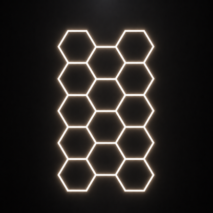 LED Deckenbeleuchtung Hexagon 4000k Neutralweiß