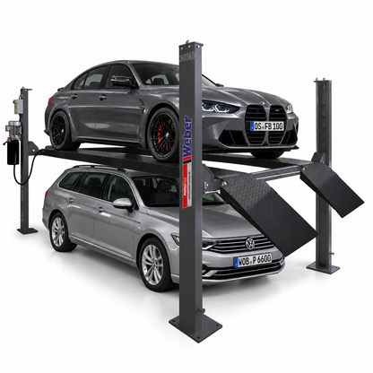 Mobile 4 Säulen Parkhebebühne Weber Profi Serie Autolift 3.6
