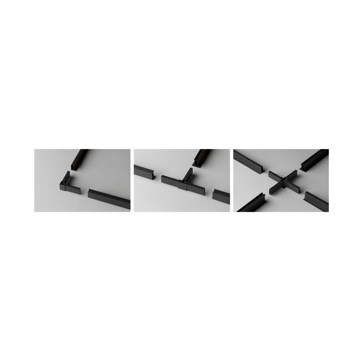 Aluminiumrahmen für Hexagon Deckenbeleuchtung zur Stabilität Black Edition