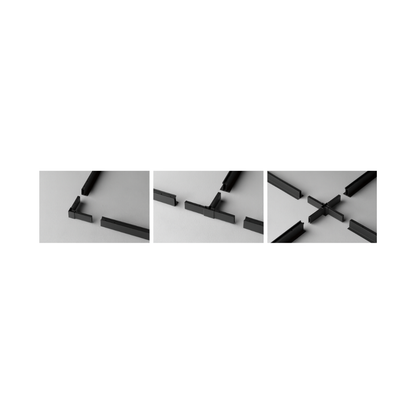 Aluminiumrahmen für Hexagon Deckenbeleuchtung zur Stabilität Black Edition