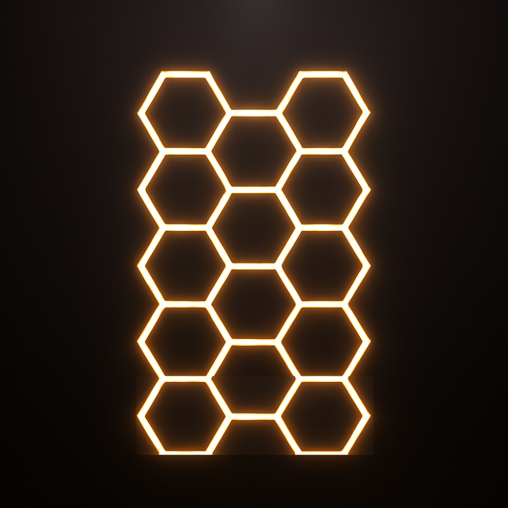 LED Deckenbeleuchtung Hexagon 4000k Warmweiß