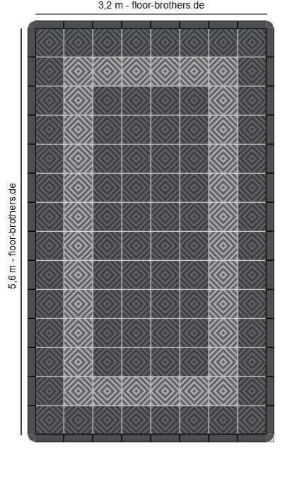 Highlightflächen in 5,6 x 3,2 Meter