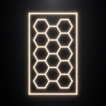 LED Deckenbeleuchtung Hexagon 4000k Neutralweiß