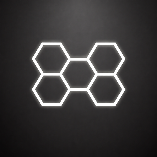 LED Deckenbeleuchtung 5 Grid Hexagon