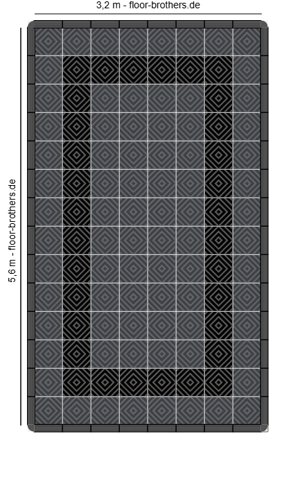 Highlightflächen in 5,6 x 3,2 Meter