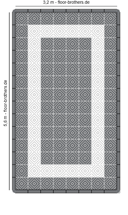 Highlightflächen in 5,6 x 3,2 Meter
