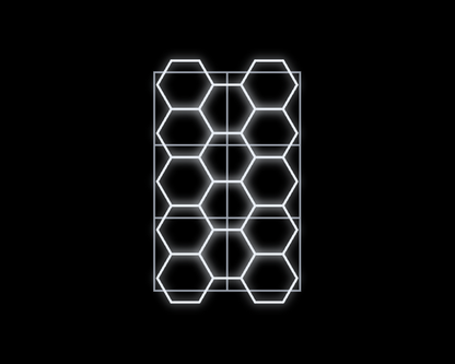 LED Deckenbeleuchtung Hexagon mit Aluminiumrahmen