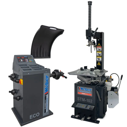 PKW Reifenmontiermaschine STM-102 und Radwuchtmaschine "ECO"