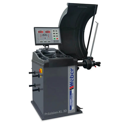 PKW Reifenmontiermaschine STM-122 und Radwuchtmaschine Präzision-XL 3D inkl. Hilfsmontagearm rechts und Werkstattwagen 230-teilig GRATIS