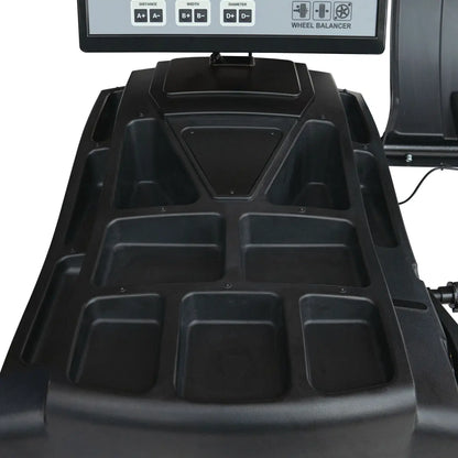 PKW Reifenmontiermaschine STM-122 und Radwuchtmaschine Präzision-XL 3D inkl. Hilfsmontagearm rechts und Werkstattwagen 230-teilig GRATIS