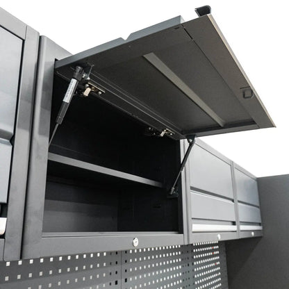 Professionelles Werkstatt Schranksystem Serie 610 16-teilig inkl. LED-Beleuchtungsset