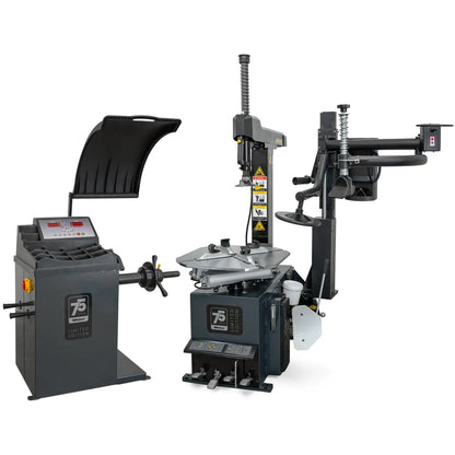 PKW Reifenmontiermaschine Weber STM-75 und Radwuchtmaschine STW-75 inkl. Hilfsmontagearm rechts
