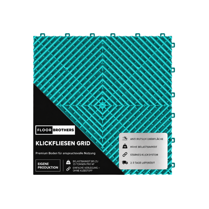 Klickfliesen GRID (belüftet) für Garage, Werkstatt und vieles mehr