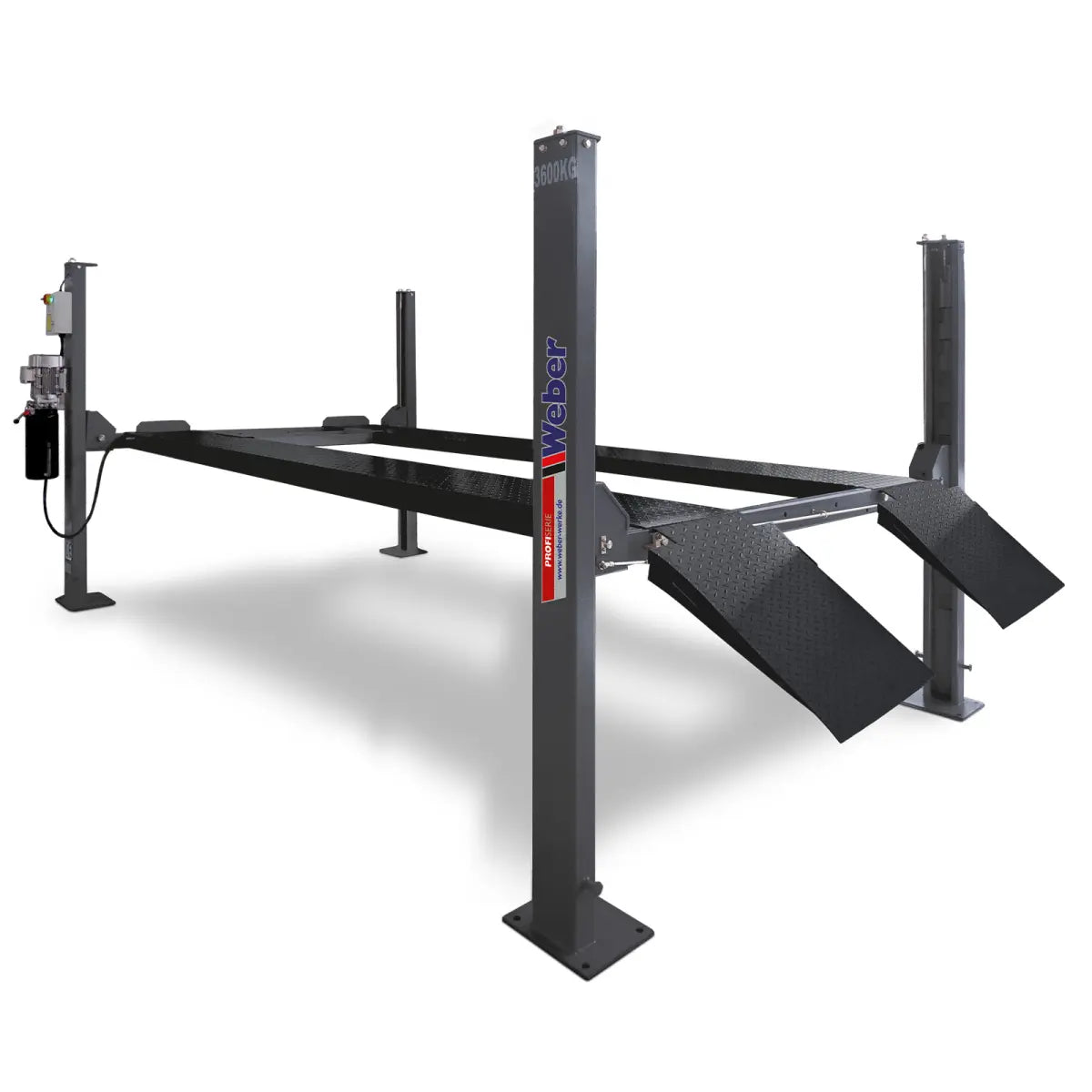 Mobile 4 Säulen Parkhebebühne Weber Profi Serie Autolift 3.6