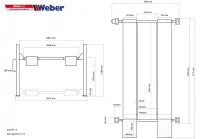 Mobile 4 Säulen Parkhebebühne Weber Profi Serie Autolift 3.6