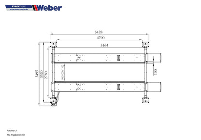 4 Säulen Hebebühne Weber Expert Serie Autolift 6.4